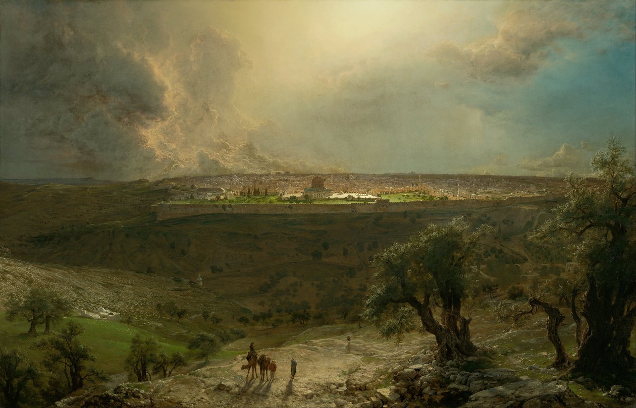 Jerusalén desde el Monte de los Olivos de Frederic Edwin Church