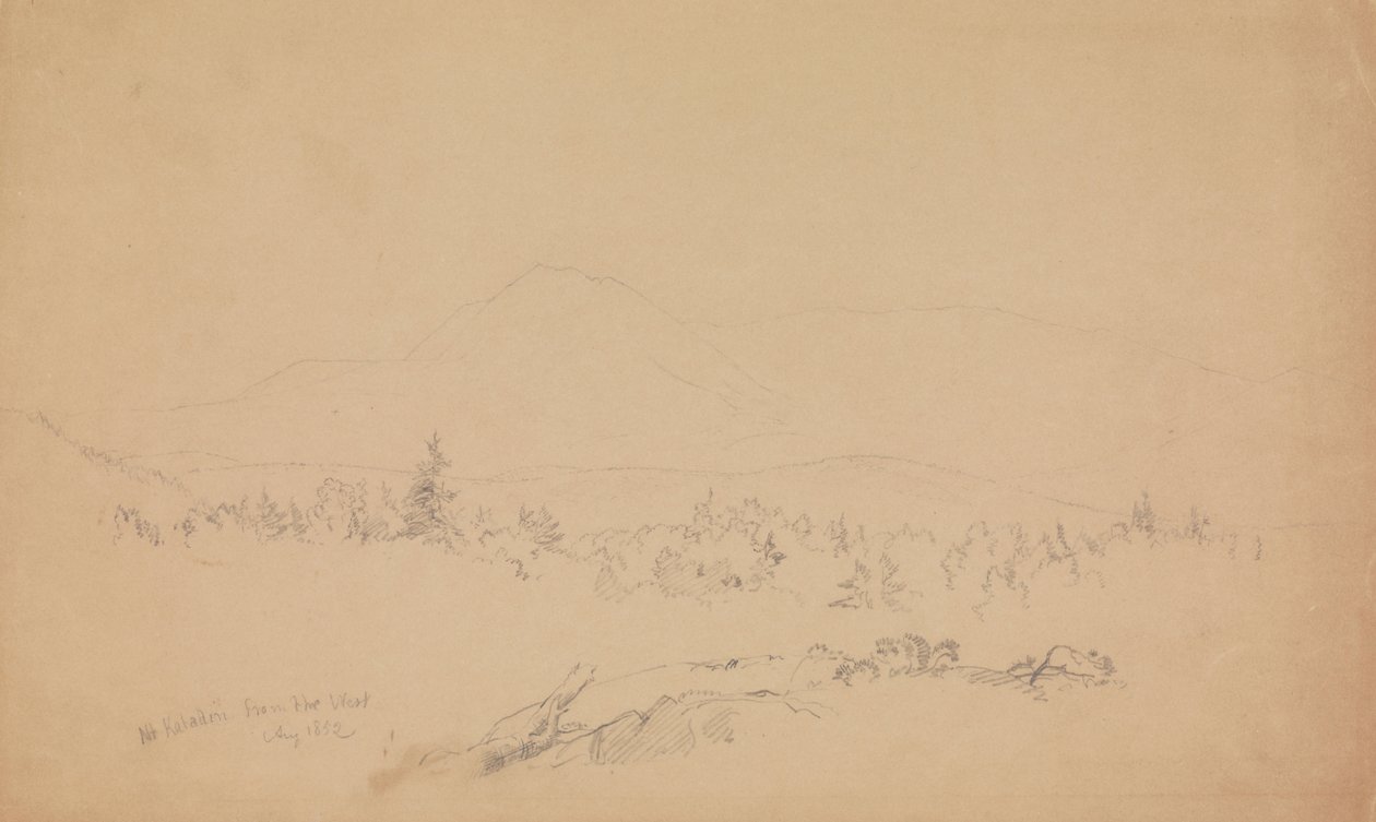 Monte Katahdin desde el oeste de Frederic Edwin Church