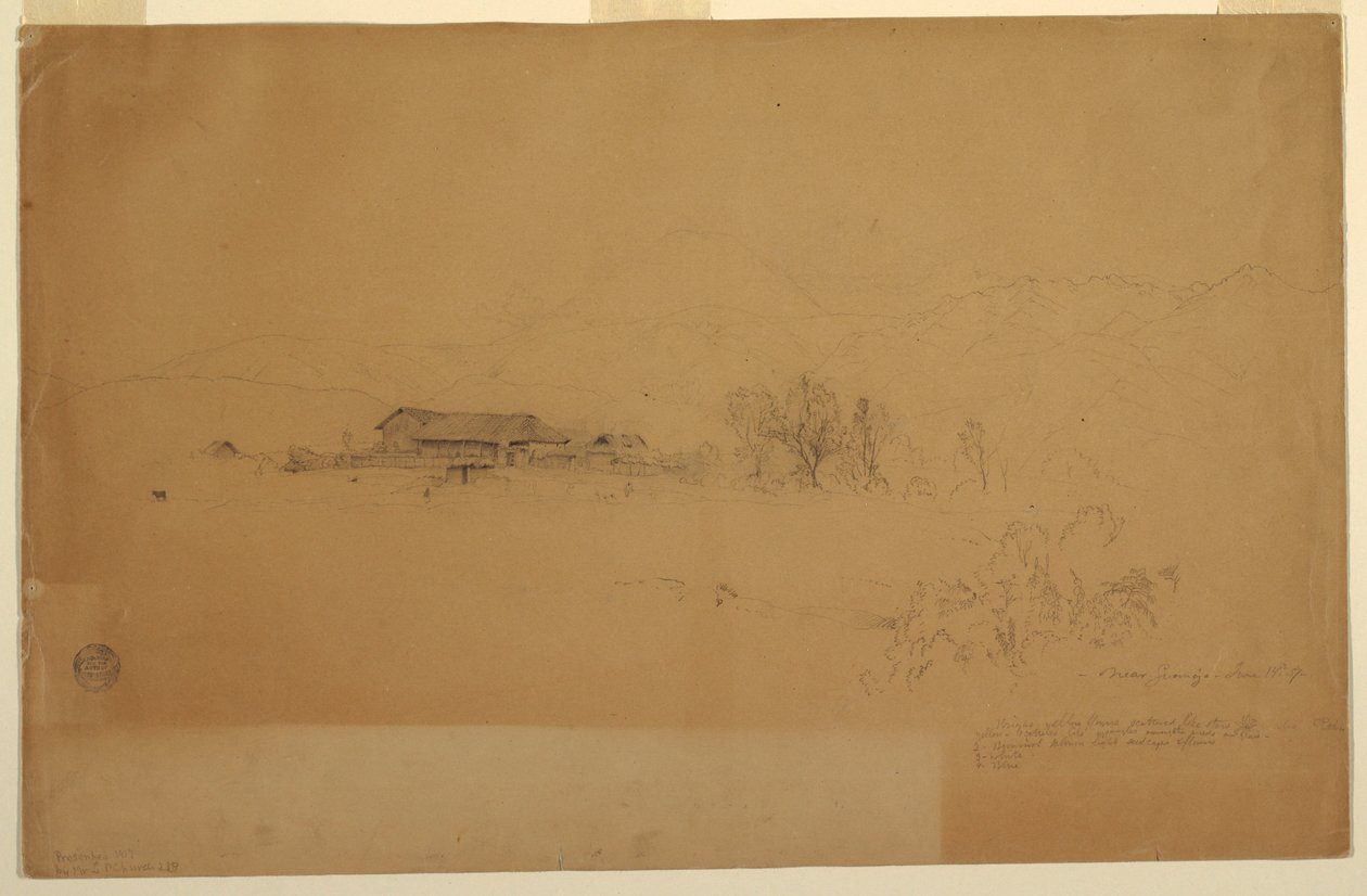 Cerca de Guanojo, Ecuador de Frederic Edwin Church