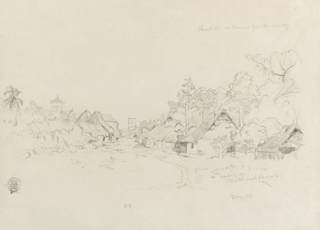 Calle en Mompos, Colombia de Frederic Edwin Church