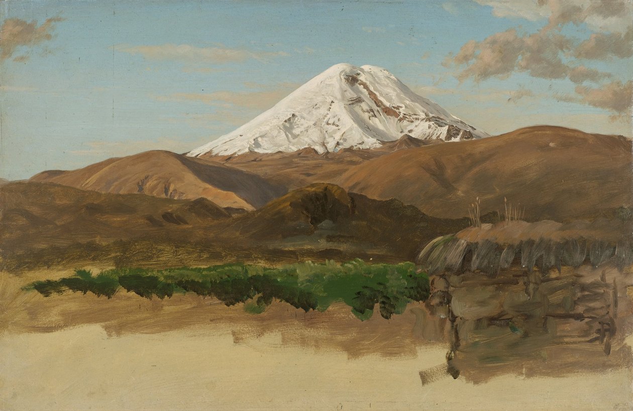 Estudio del Monte Chimborazo, Ecuador de Frederic Edwin Church