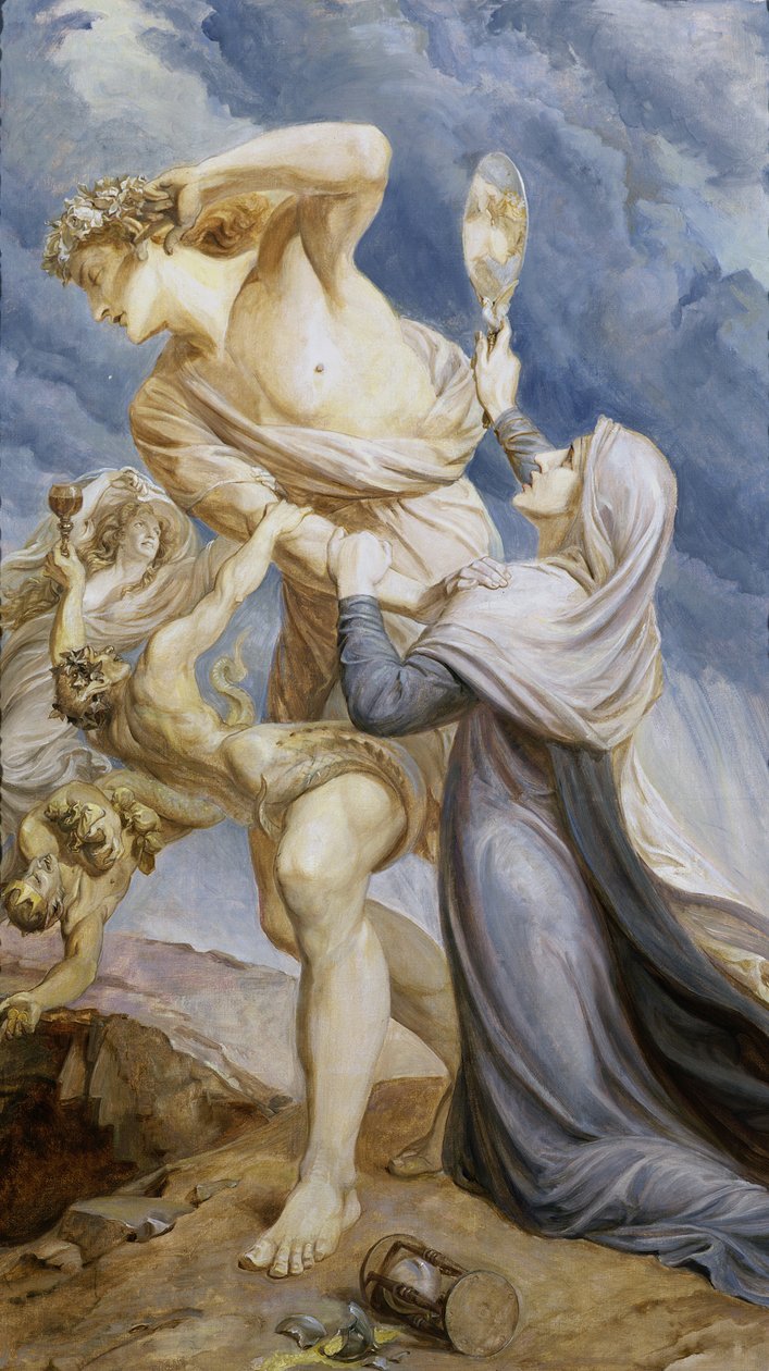 El Hombre Rechaza el Llamado de la Conciencia, 1910 de Frederic James Shields