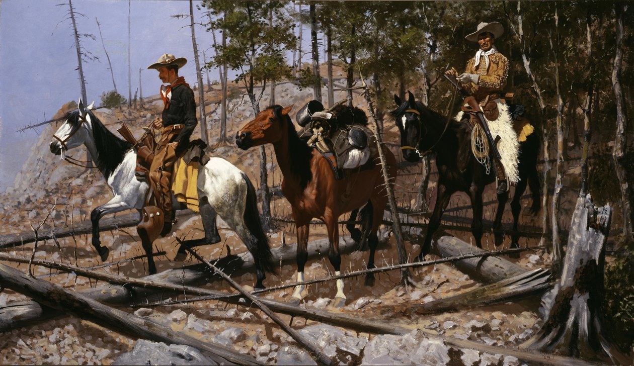 Prospección para el rango de ganado de Frederic Remington