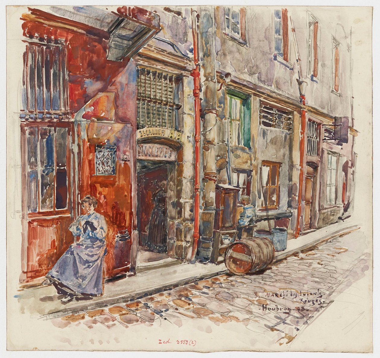 Entrada escalera A del Marché des Enfants-Rouges de Frederic Anatole Houbron