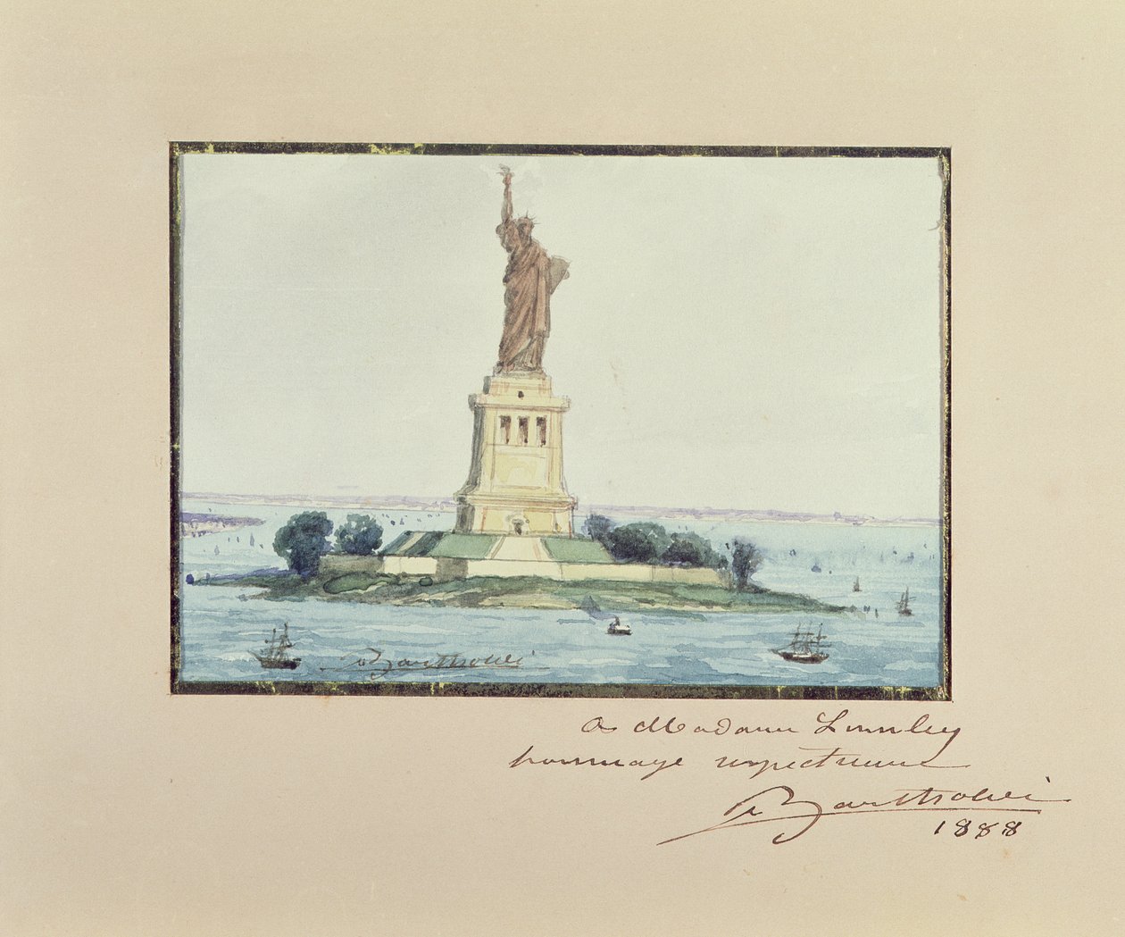 Estatua de la Libertad, Isla Beldoe, Ciudad de Nueva York, 1888 de Frederic Auguste Bartholdi