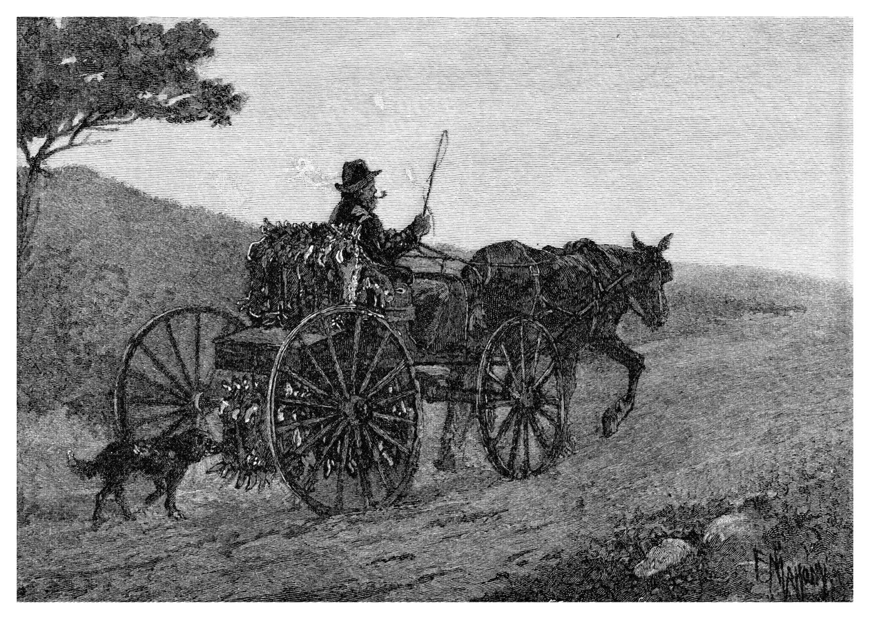 Un cazador de conejos de Colac, 1886 de Frederic B. Schell