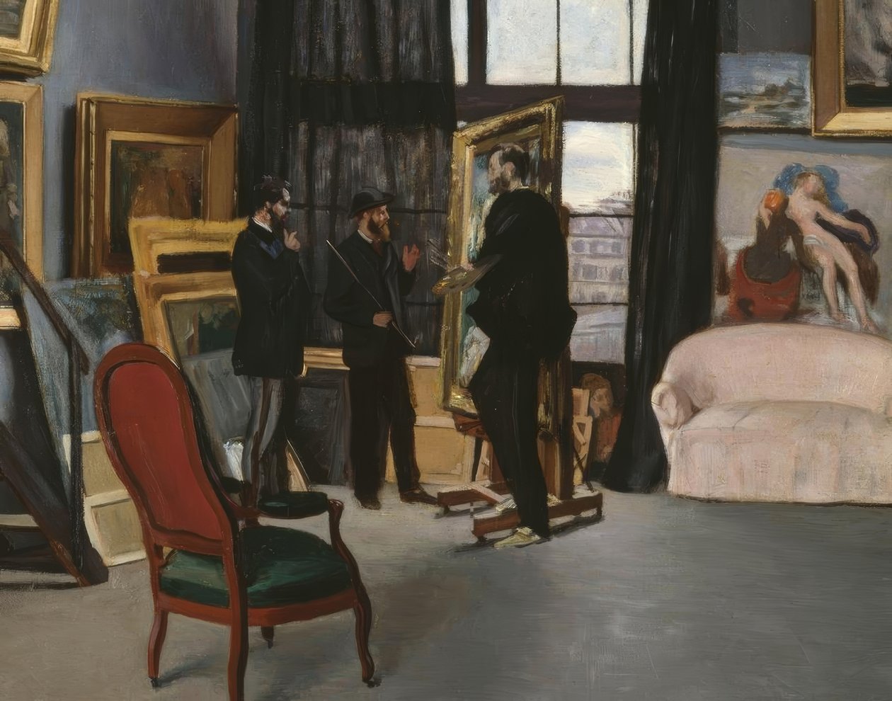 El taller de Bazille de Jean Frederic Bazille