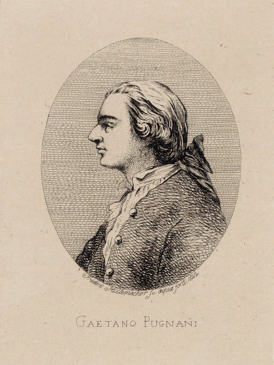 Retrato del violinista y compositor Gaetano Pugnani 1731-1798 de Frederic Desire Hillemacher