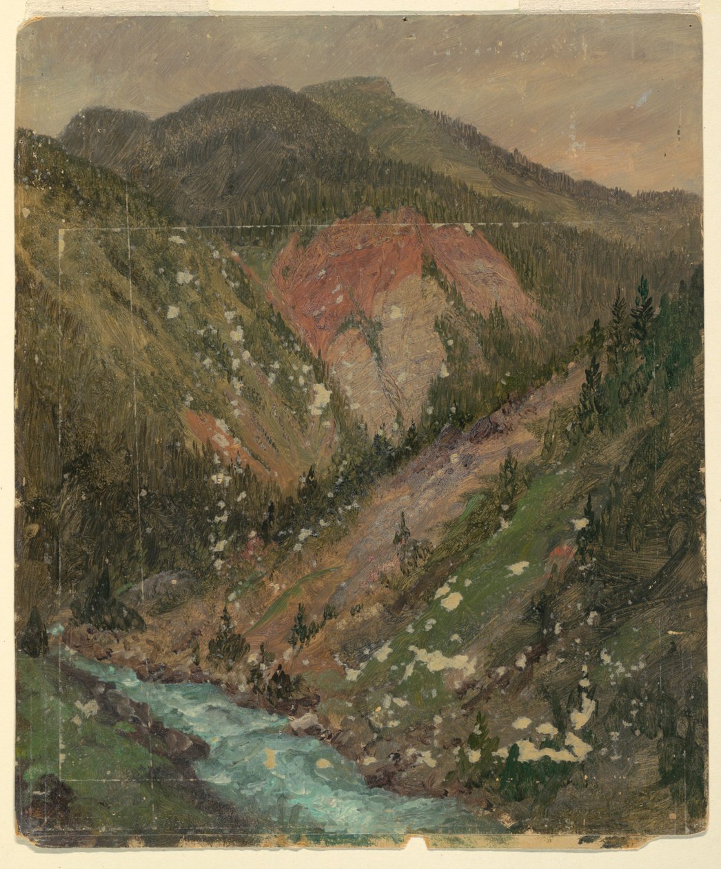 Paisaje Alpino (Baviera o Suiza) de Frederic Edwin Church