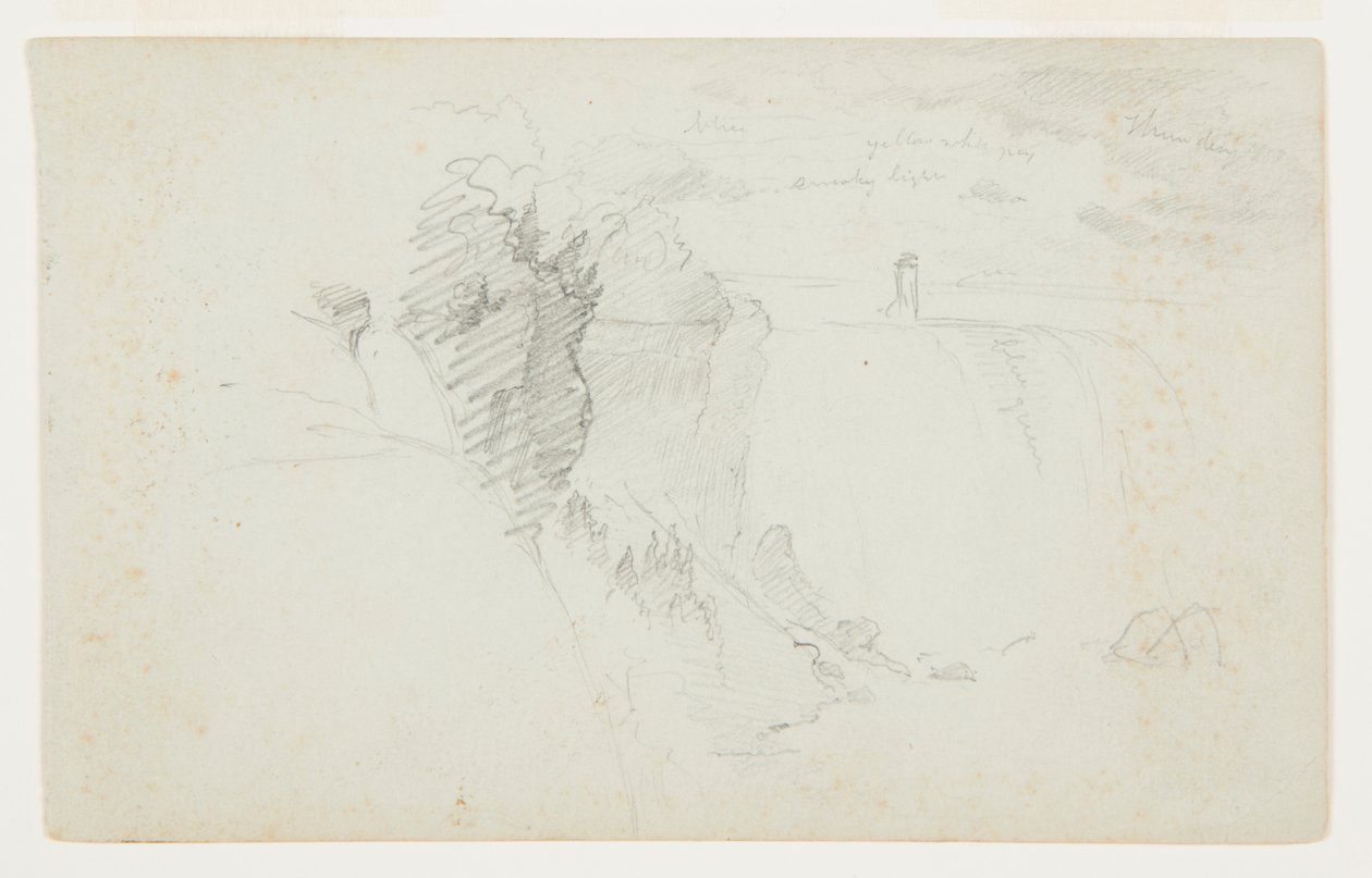 Cataratas americanas, río Niágara de Frederic Edwin Church