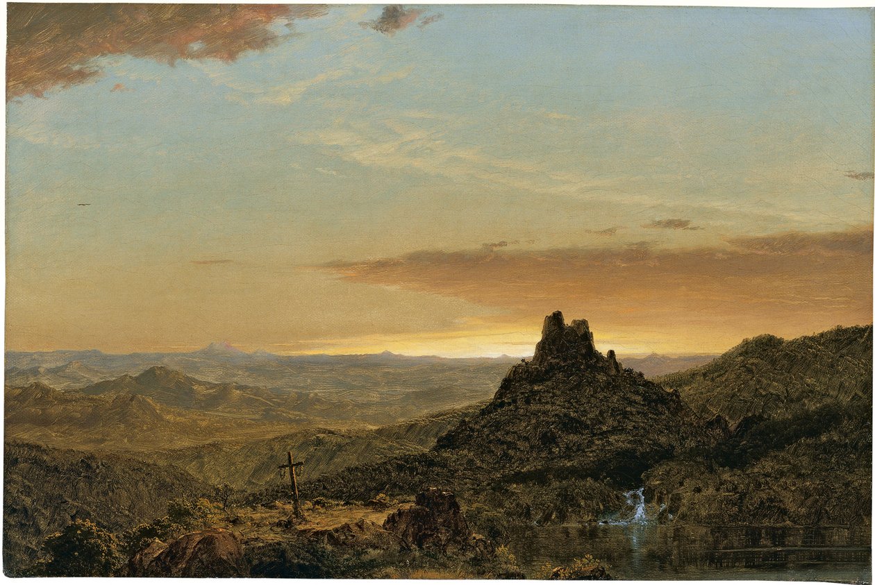 Cruz en el desierto de Frederic Edwin Church