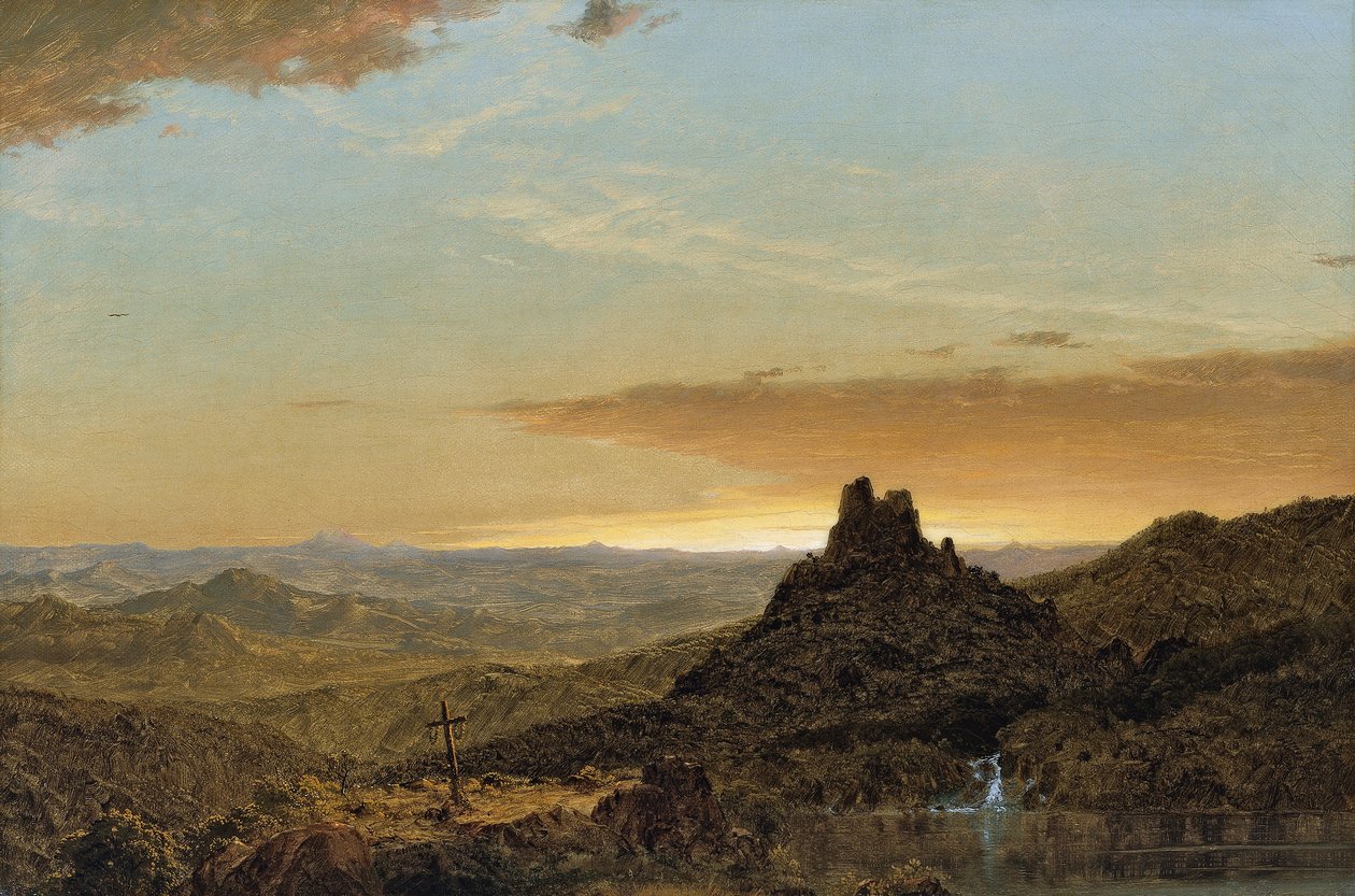 Cruz en el desierto de Frederic Edwin Church
