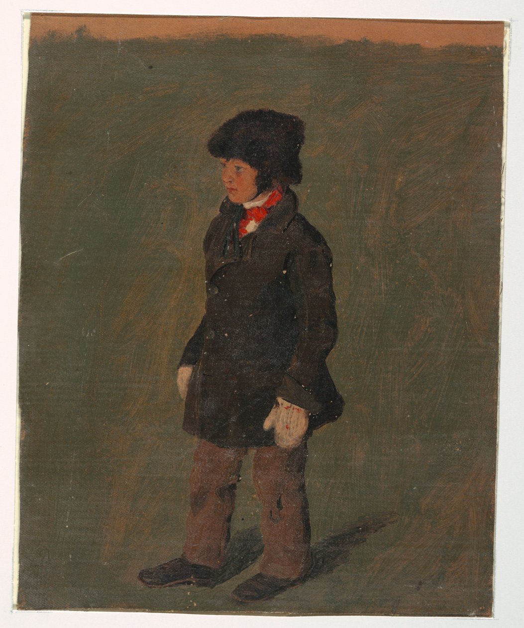 Dibujo, Un niño (probablemente el hijo de Church), ca. 1874-75 de Frederic Edwin Church