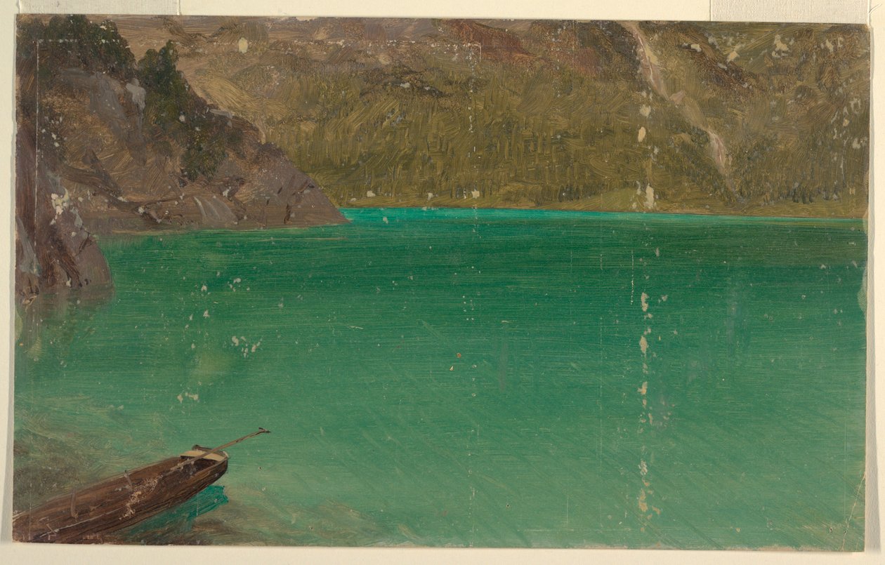 Dibujo, Lago alpino (Baviera o Suiza), 1868 de Frederic Edwin Church