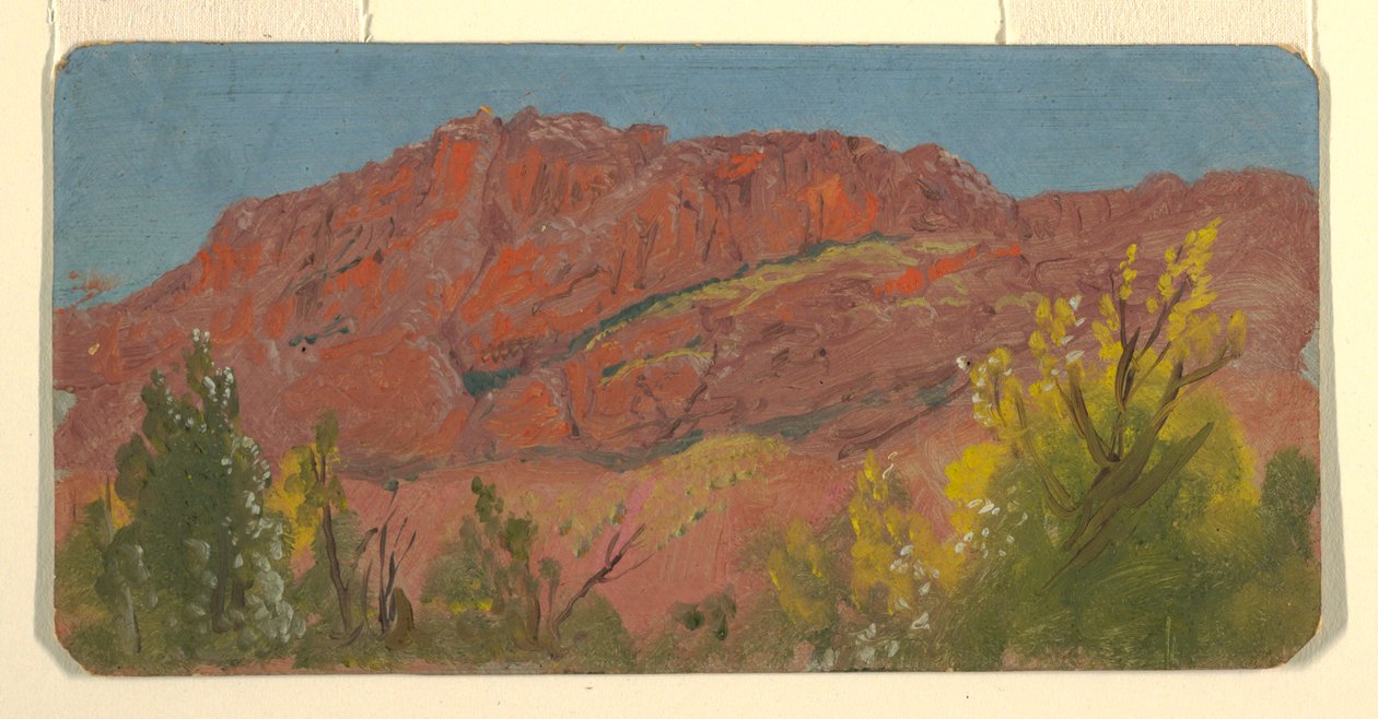 Dibujo, Baalbek, carretera de Mountaincur, mayo de 1868 de Frederic Edwin Church