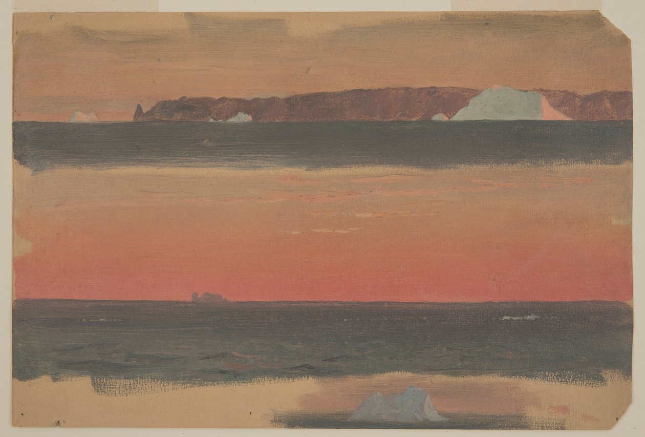 Dibujo, Cabo San Juan, Terranova, 1 de junio de 1859 de Frederic Edwin Church