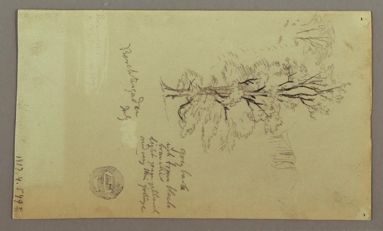 Dibujo, Chimeneas, Cascadas, Figura, etc., Julio posiblemente 1868 de Frederic Edwin Church