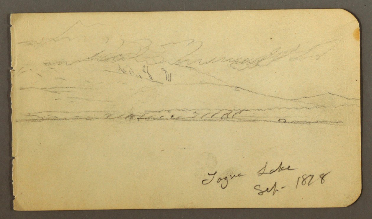 Dibujo, Monte Katahdin cubierto de nubes, 1878 de Frederic Edwin Church