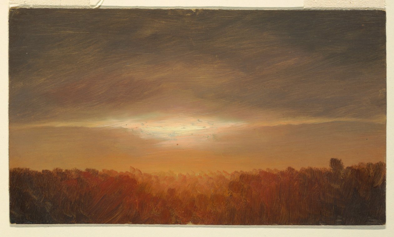 Dibujo, Estudios sobre las nubes, 1865 de Frederic Edwin Church
