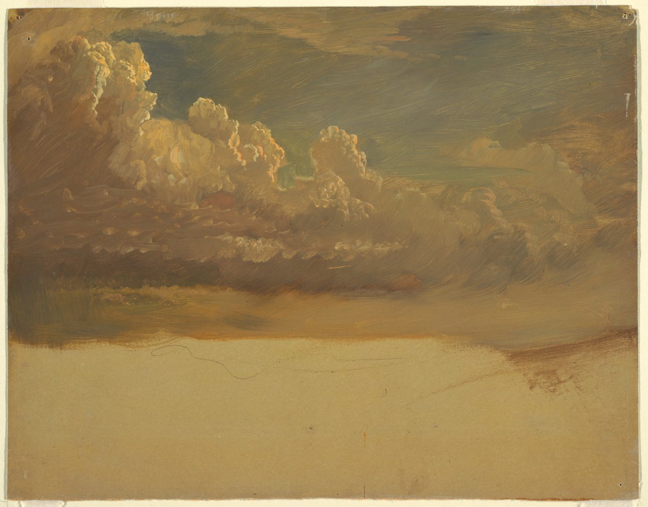 Dibujo, Estudio de nubes, marzo de 1871 de Frederic Edwin Church