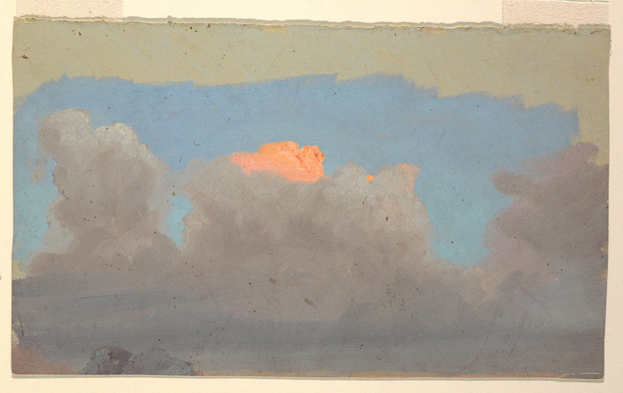 Dibujo, Estudio de nubes, 1860-70 de Frederic Edwin Church