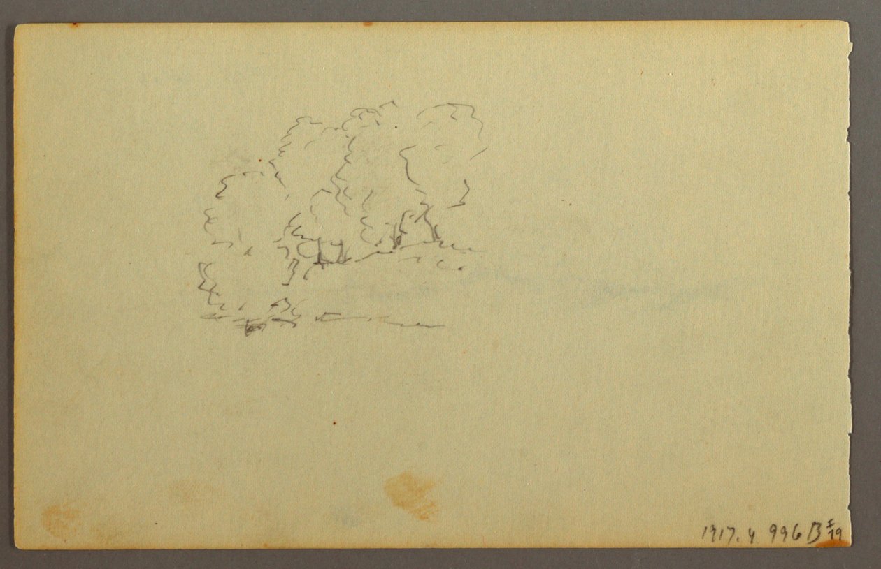 Dibujo, Nubes, 1844 de Frederic Edwin Church