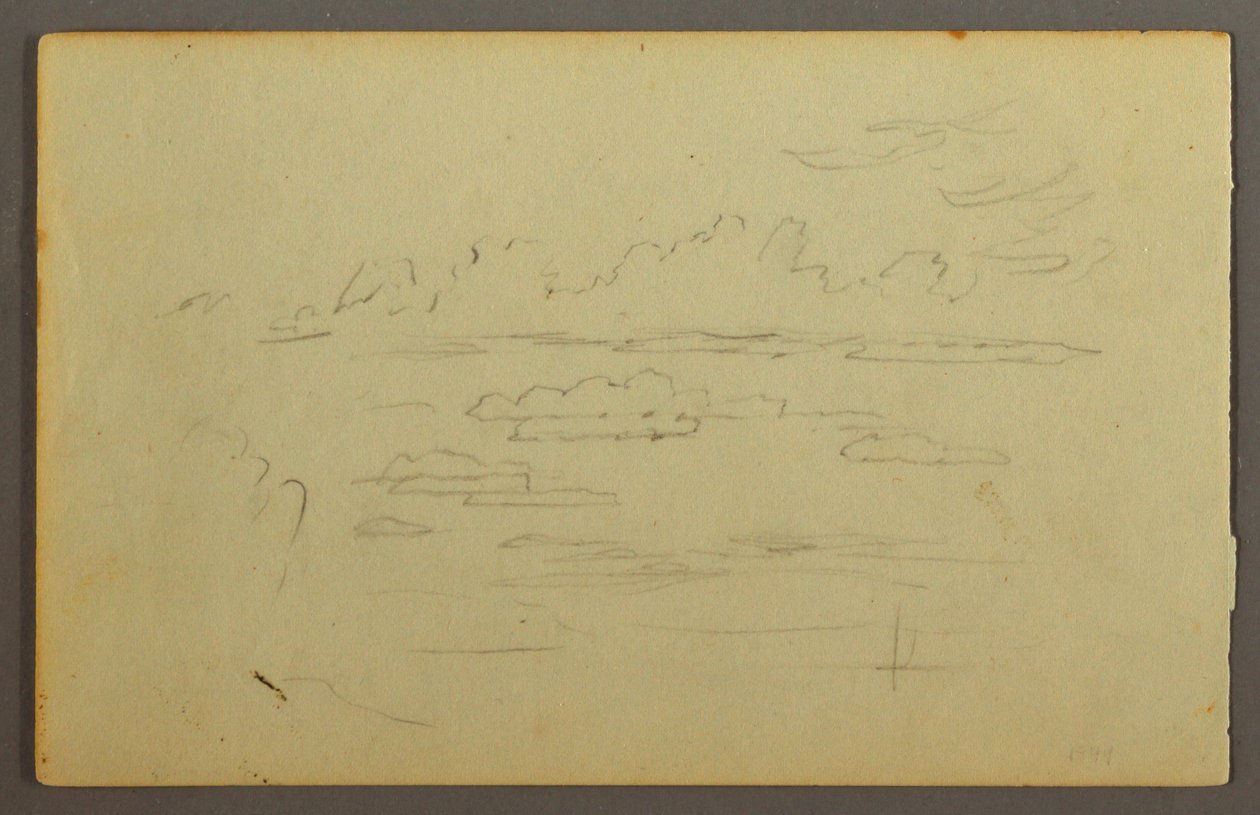 Dibujo, Nubes, posiblemente 1844 de Frederic Edwin Church