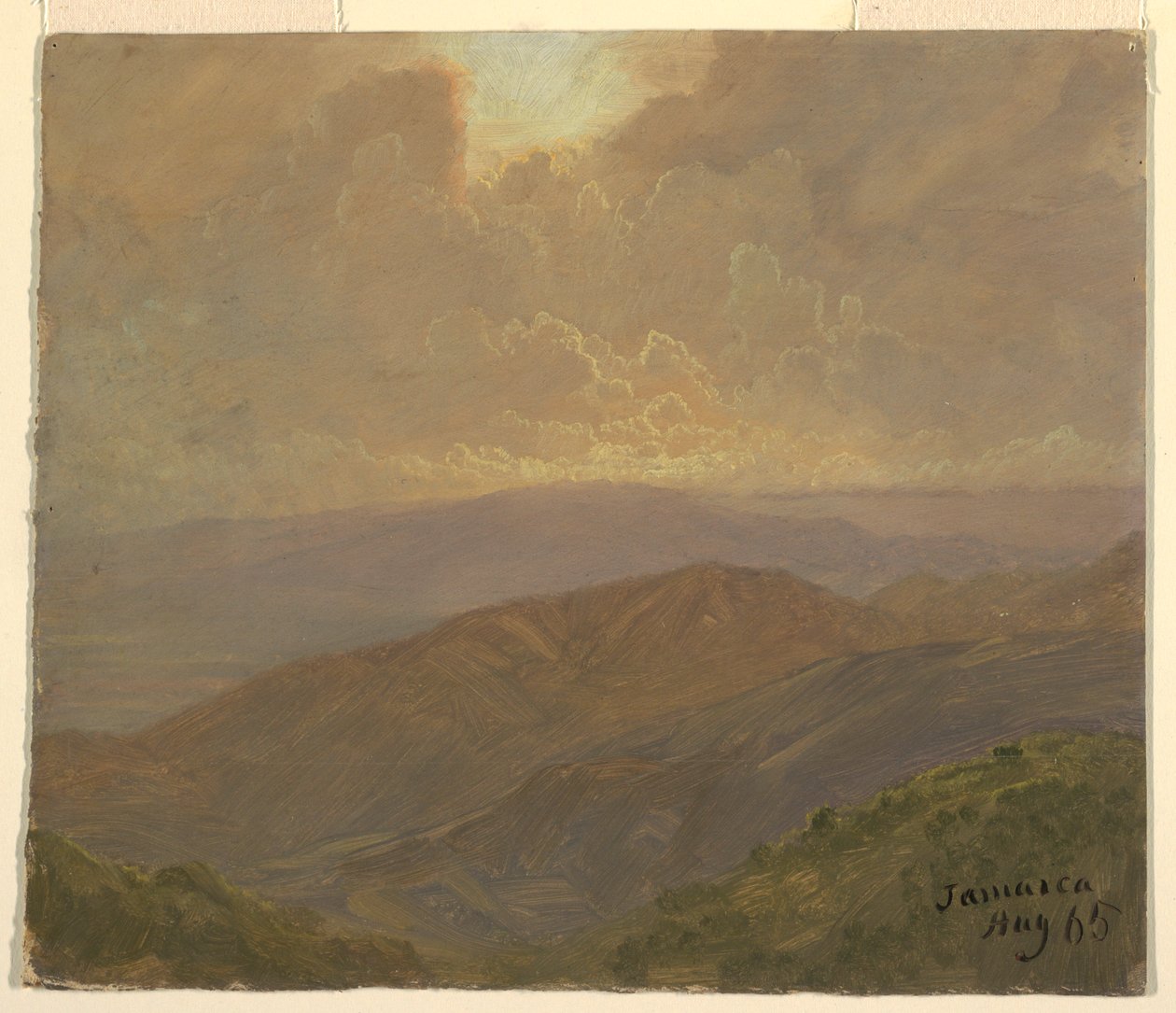 Dibujo, Cielo nublado, agosto de 1865 de Frederic Edwin Church