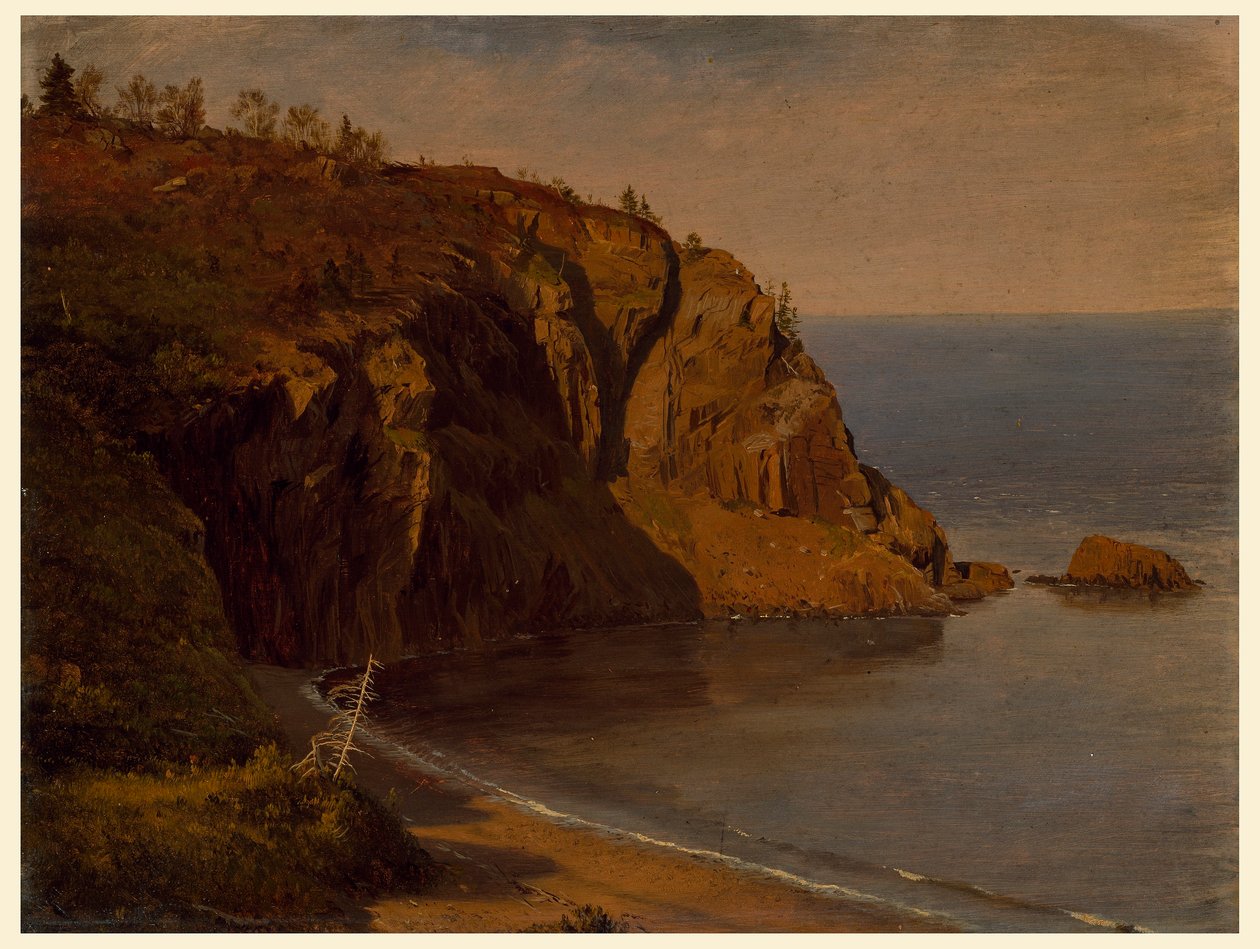 Dibujo, Costa de la isla de Grand Manan, Canadá, agosto o septiembre de 1851 de Frederic Edwin Church