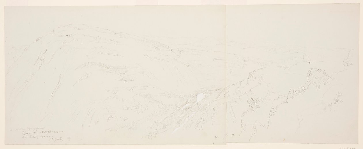 Dibujo, Vista lejana de Damasco, Siria, 7 de mayo de 1868 de Frederic Edwin Church