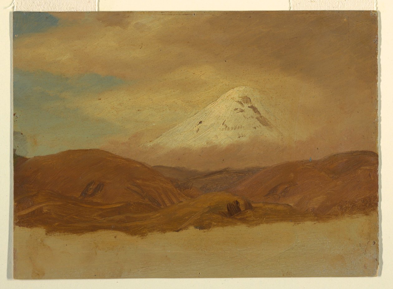 Dibujo, Ecuador, Monte Chimborazo, 1853 de Frederic Edwin Church