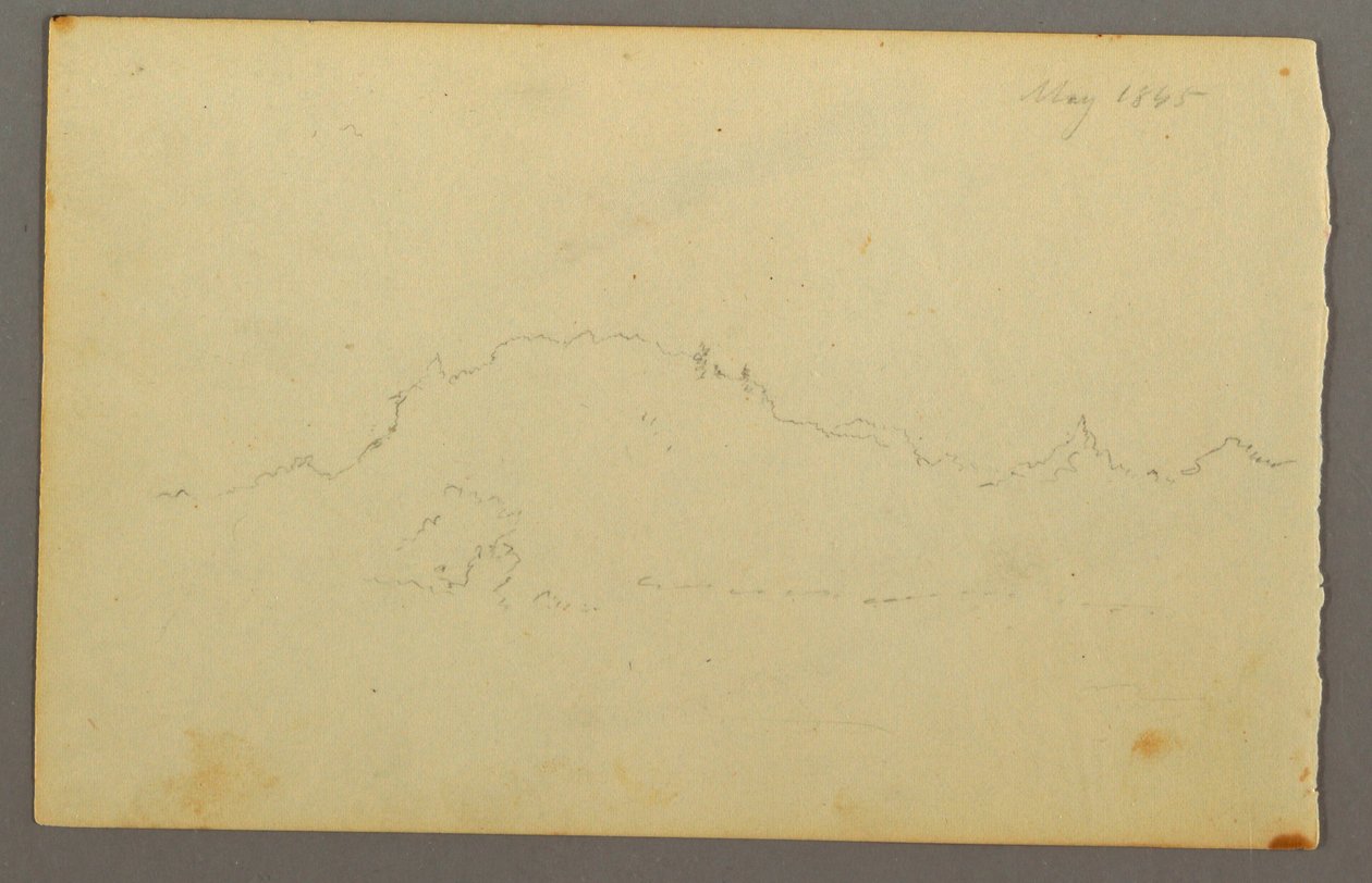 Dibujo, Borde de madera, 1844 de Frederic Edwin Church