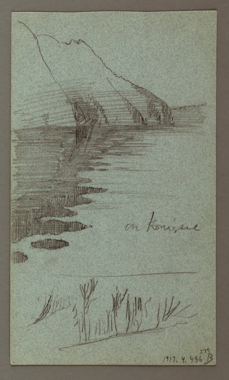 Dibujo, Cataratas, posiblemente 1868 de Frederic Edwin Church