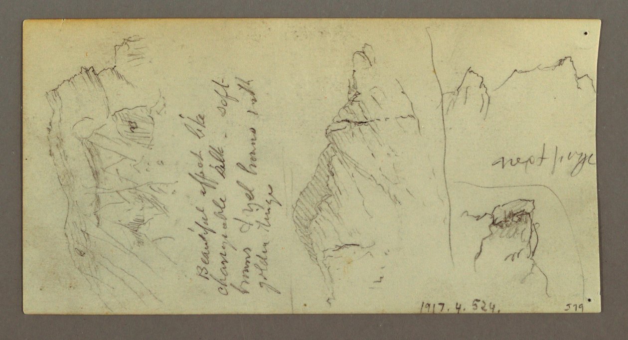 Dibujo, Figura montando camello, Camello sentado, posiblemente 1868 de Frederic Edwin Church