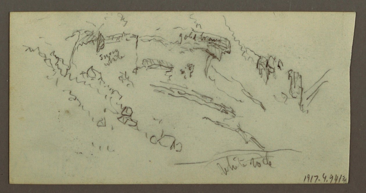 Dibujo, Estudio de figura, Cordillera, posiblemente 1868 de Frederic Edwin Church