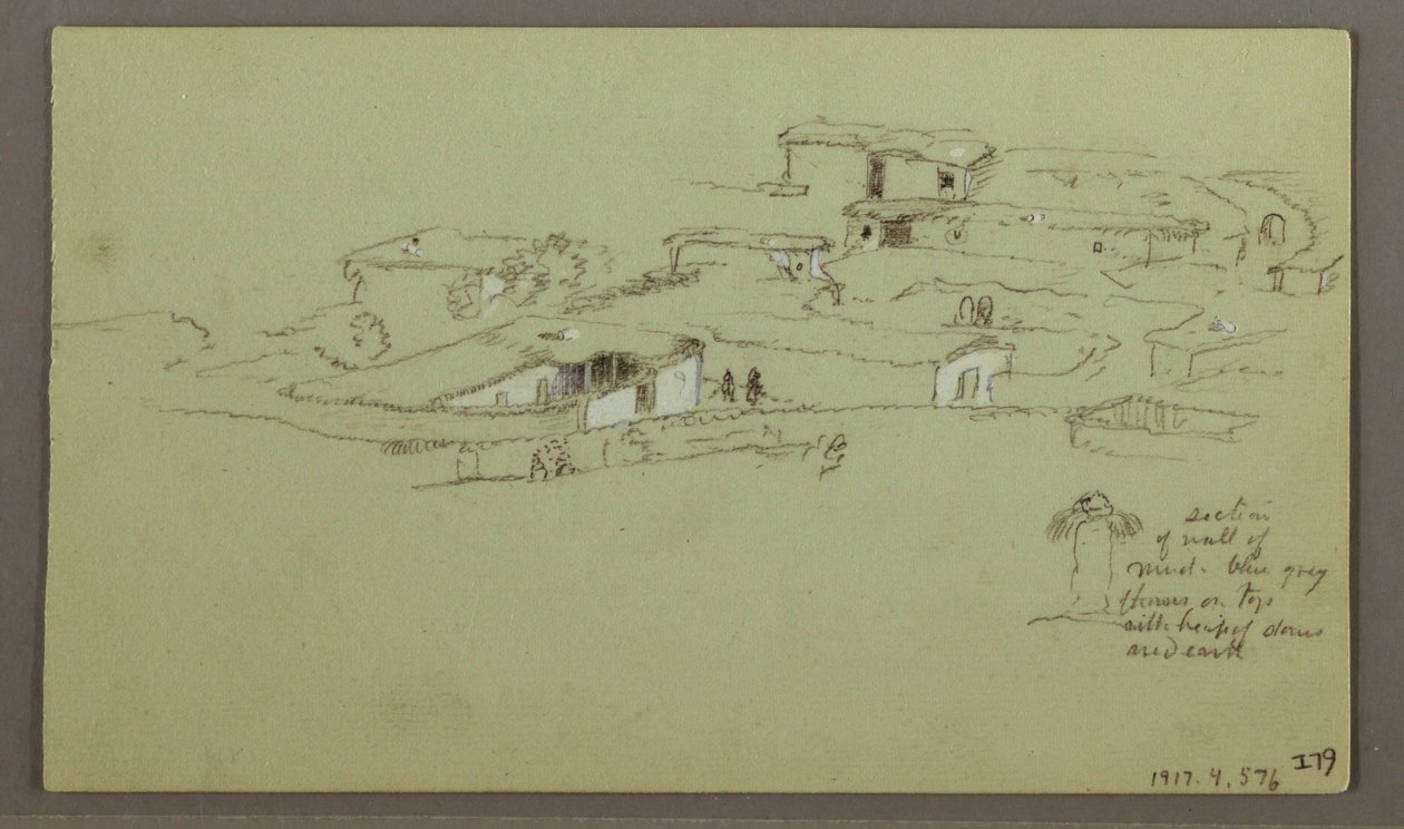 Dibujo, Flat Rocky hill, 4 de mayo de 1868 de Frederic Edwin Church
