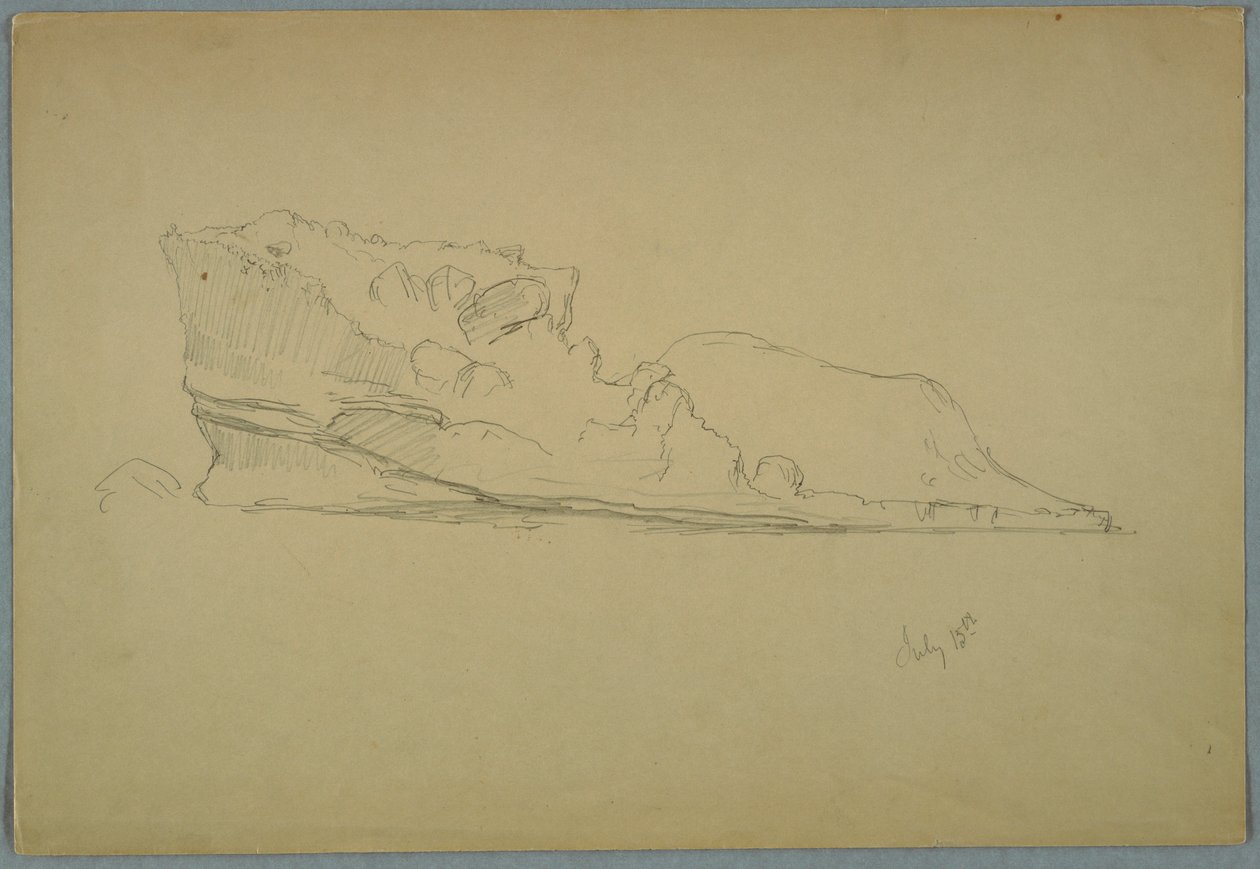 Dibujo, Iceberg flotante, 15 de julio de 1859 de Frederic Edwin Church