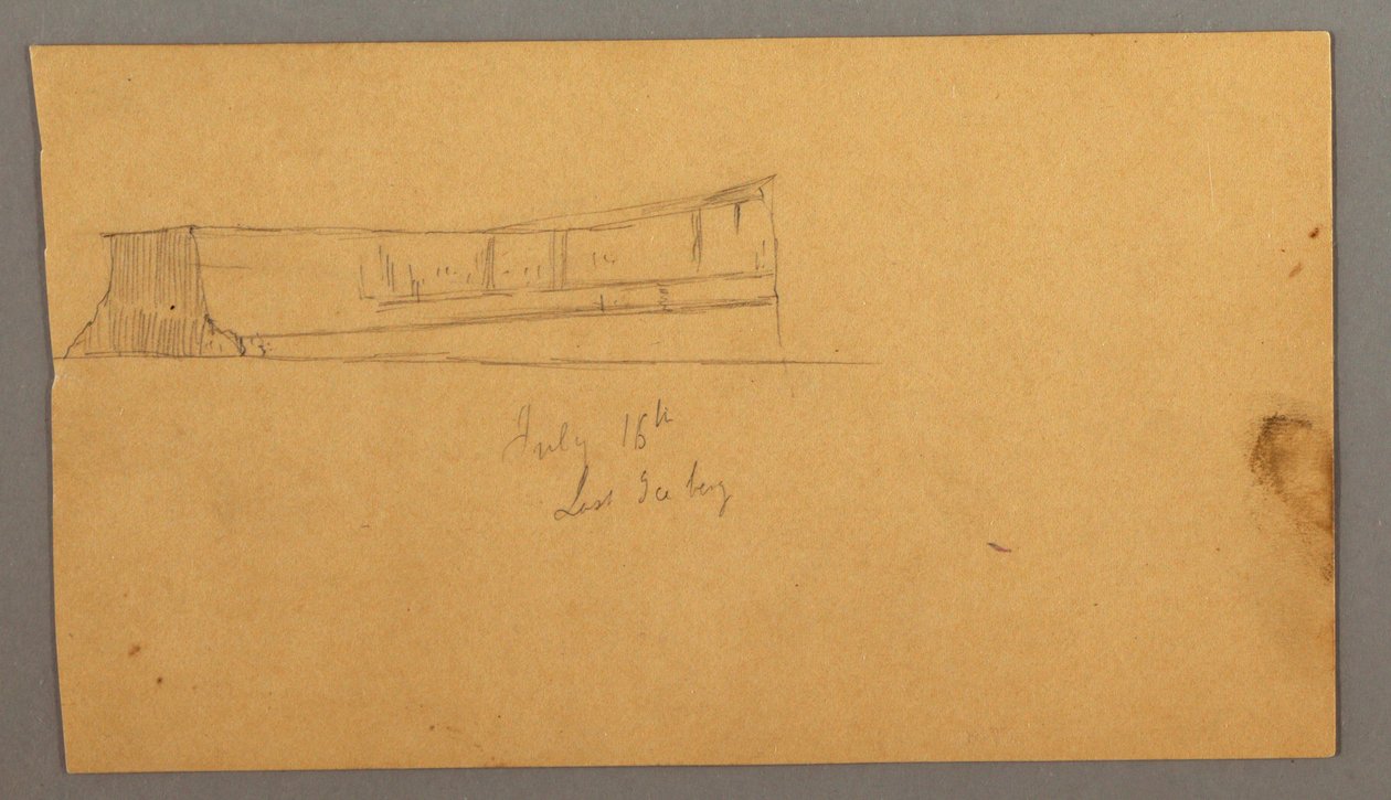 Dibujo, Iceberg flotante, 16 de julio de 1859 de Frederic Edwin Church