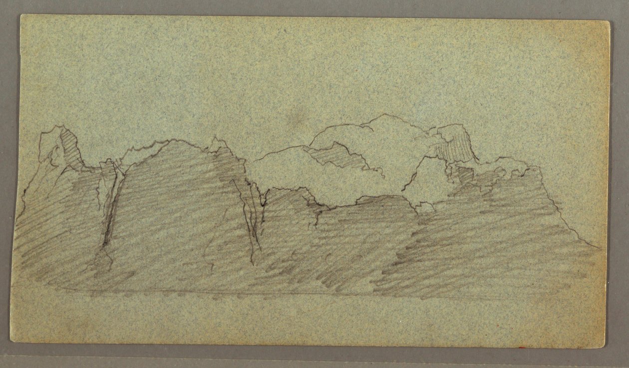 Dibujo, Iceberg flotante, posiblemente junio de 1874 de Frederic Edwin Church
