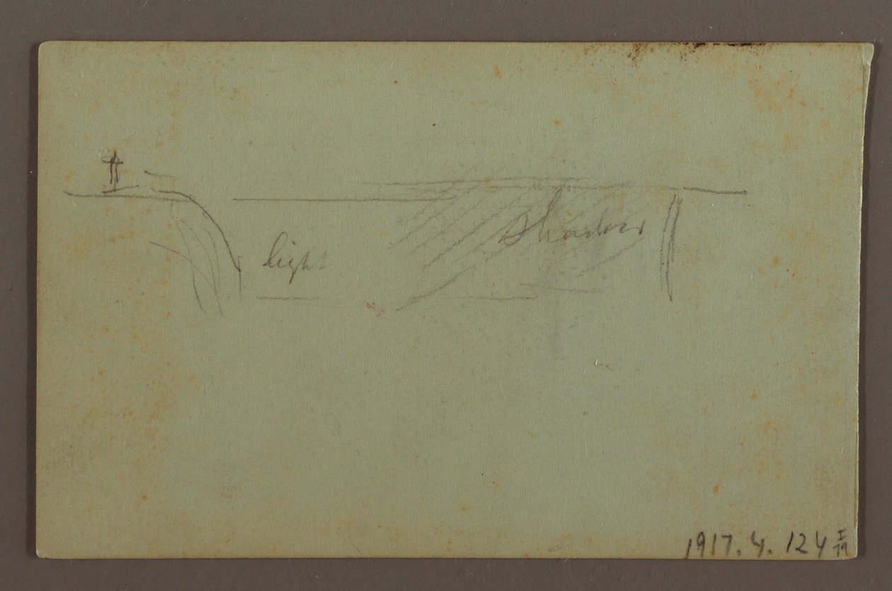 Dibujo, Planta en flor y una roca entre las cataratas americana y canadiense del Niágara, posiblemente 1858 de Frederic Edwin Church