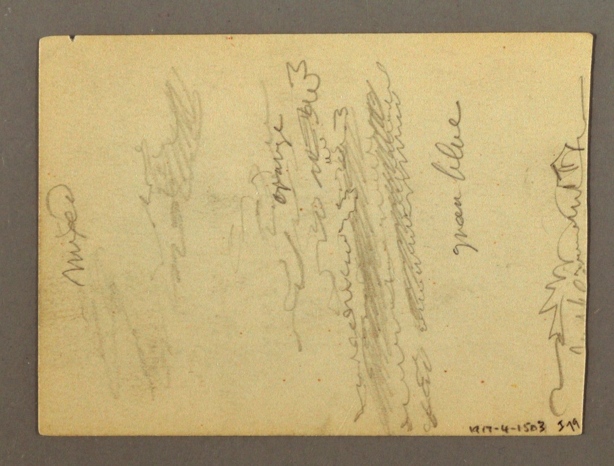 Dibujo, Fragmento de columnata, Fuente, posiblemente 1868-69 de Frederic Edwin Church