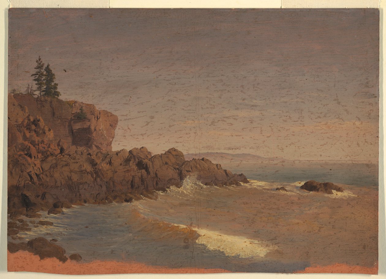 Dibujo, Isla de Grand Manan, Canadá, ca. 1850 de Frederic Edwin Church