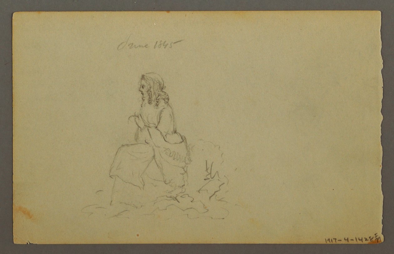 Dibujo, Hierbas, 1844 de Frederic Edwin Church