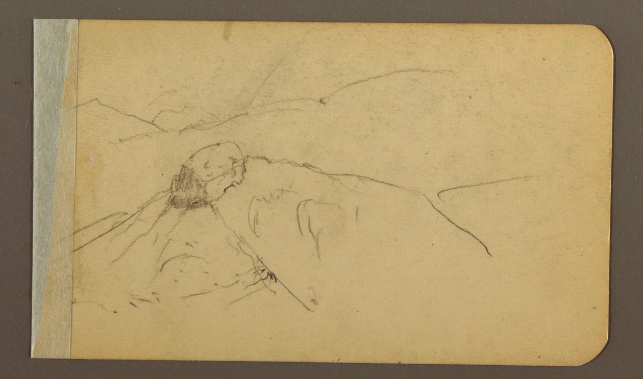 Dibujo, Colinas y cordilleras, Pico San Bernal, 1889 de Frederic Edwin Church