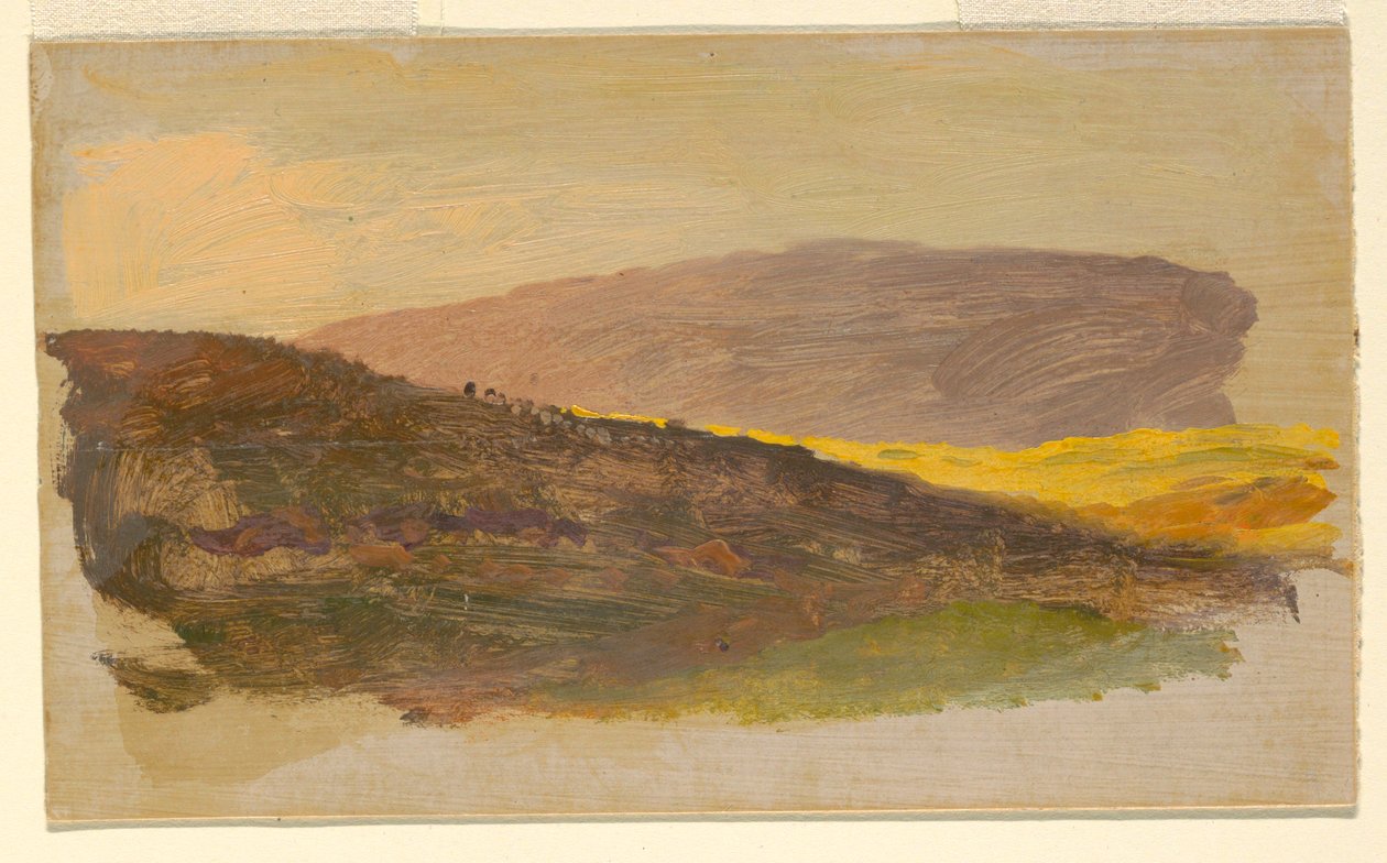 Dibujo, Ladera, 1870-80 de Frederic Edwin Church