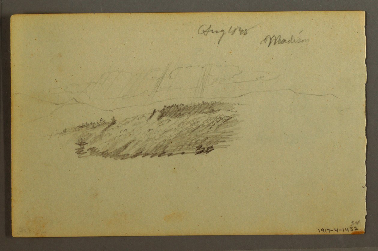 Dibujo, Casa, velero, planta, septiembre de 1844 de Frederic Edwin Church