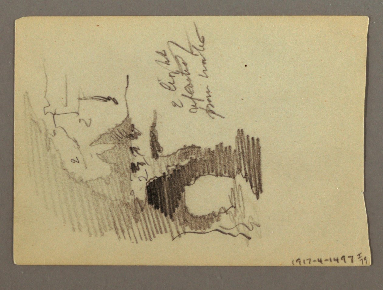 Dibujo, Casas en la cima de una colina, posiblemente 1868-69 de Frederic Edwin Church
