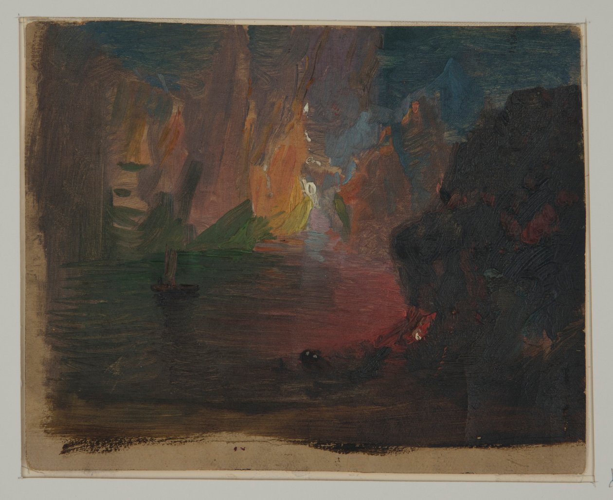 Dibujo, Fantasía del iceberg, hacia 1859 de Frederic Edwin Church