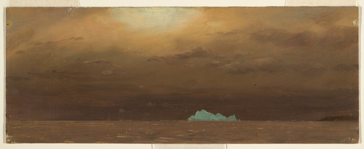 Dibujo, Iceberg, Terranova, 1859 de Frederic Edwin Church