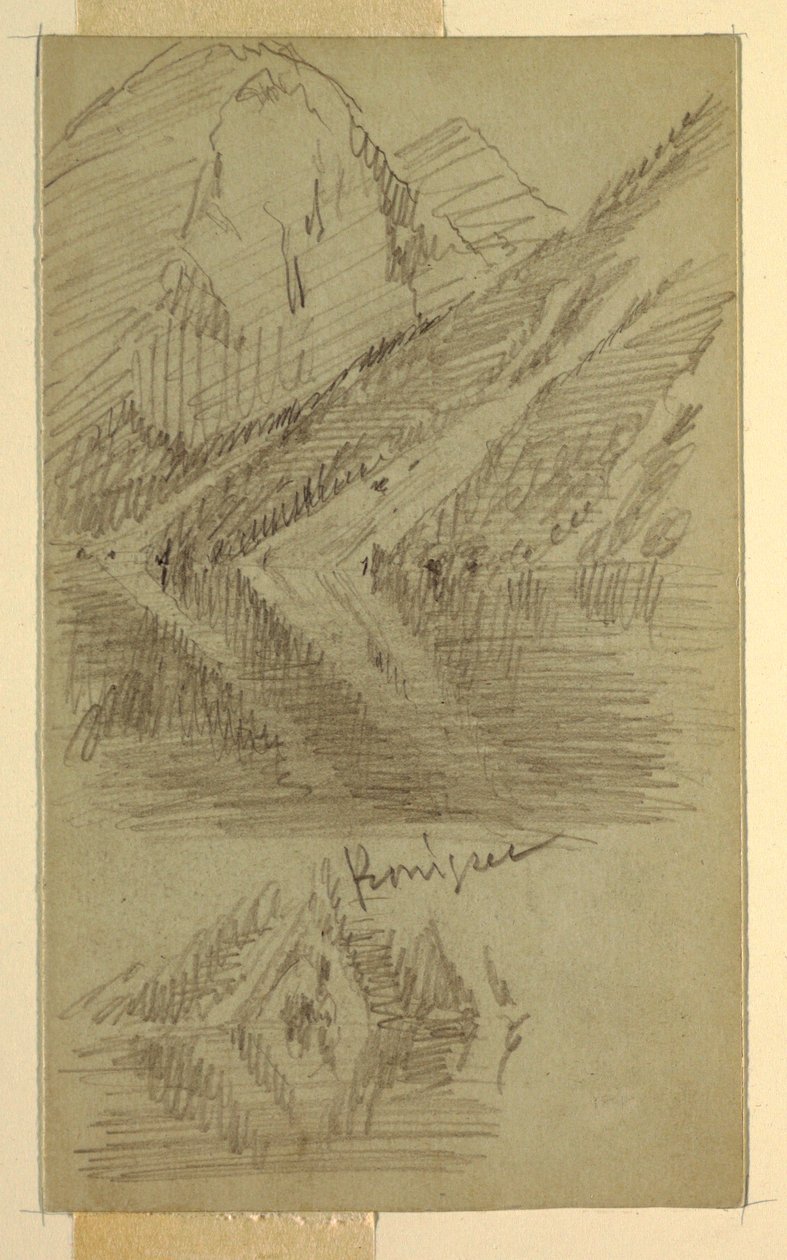 Dibujo, Königssee, Berchtesgaden, Baviera, junio o julio de 1868 de Frederic Edwin Church